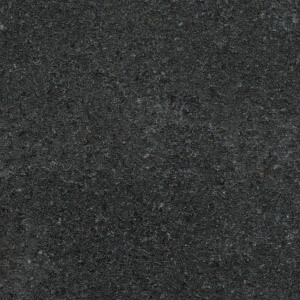 Honed black granite