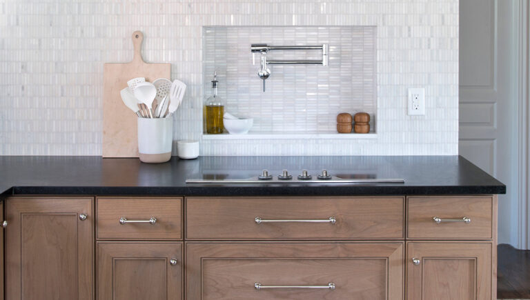 Tailored. Classic. There’s Nothing Rustic About This Soapstone Kitchen