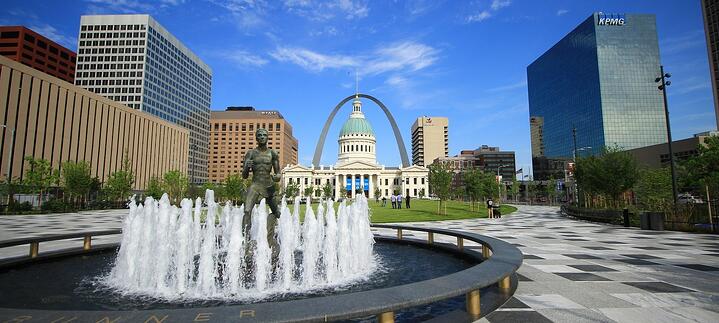 Olympic Runner by Zorach at Keiner Plaza St. Louis