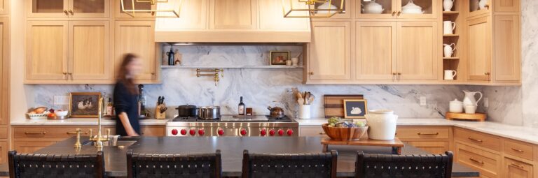 Whitewashed Oak Coastal Kitchen