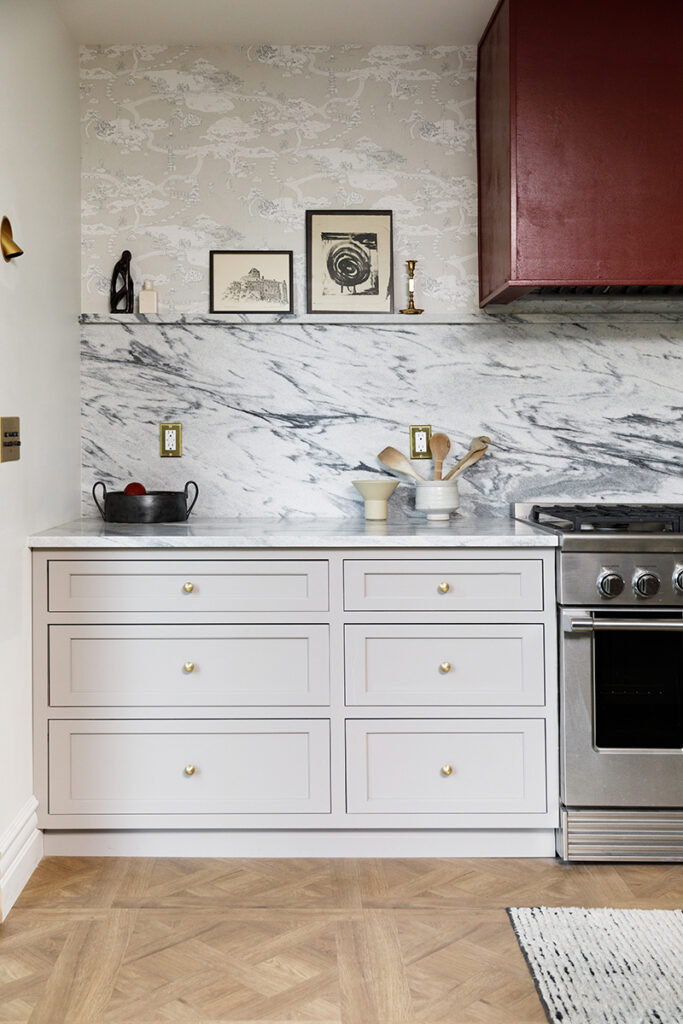 Marble-Kitchen-countertop-Pearl Grey-Georgia Marble-Kirsten Grove